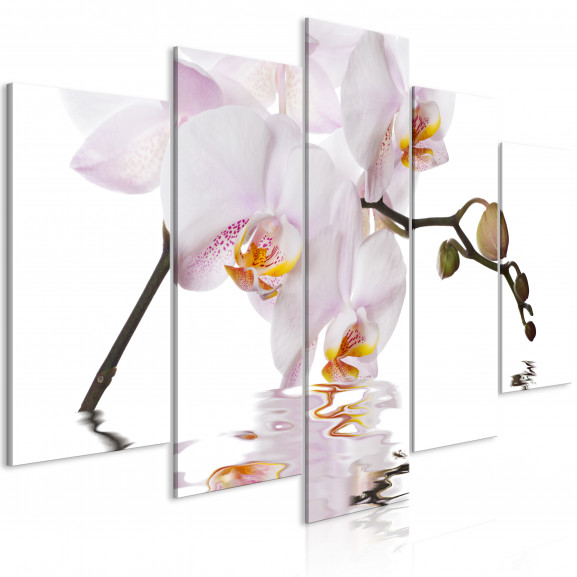 Tablou Delightful Orchid (5 Parts) Wide