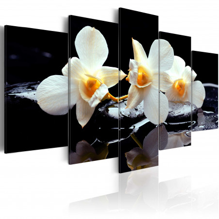 Tablou Orchids With Orange Accent-01