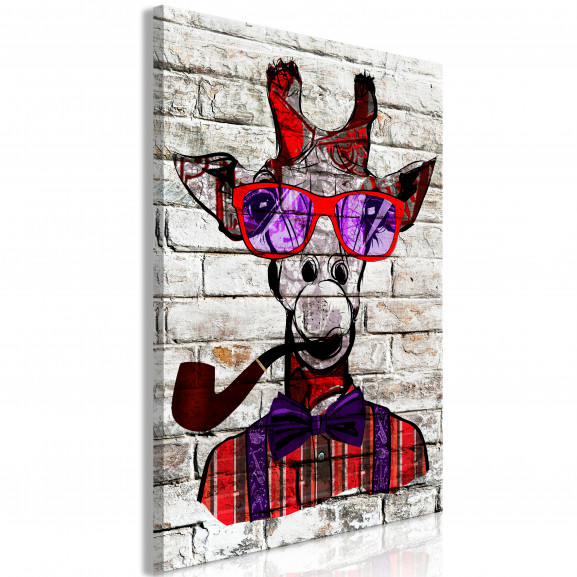 Tablou Hipster Giraffe (1 Part) Vertical