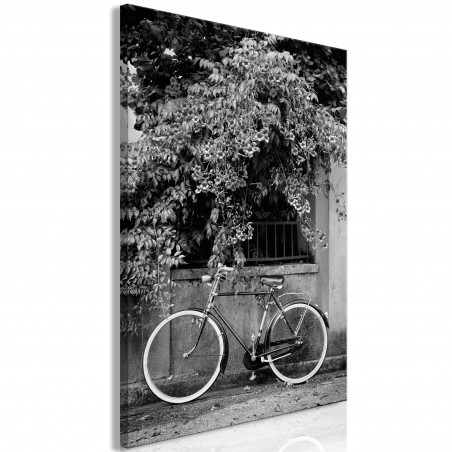 Tablou Bicycle And Flowers (1 Part) Vertical-01