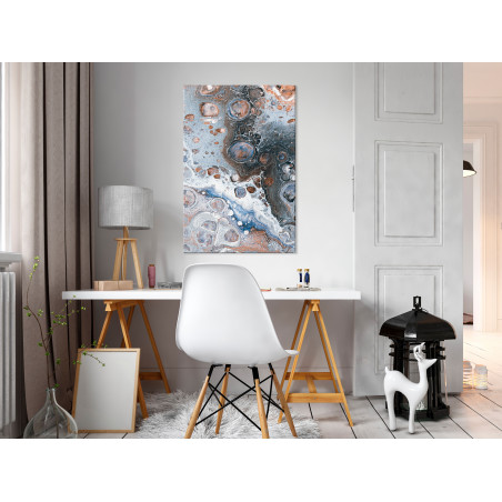 Tablou Blue Sienna Marble (1 Part) Vertical-01