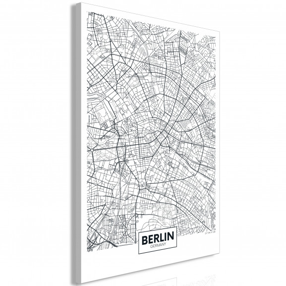 Tablou Map Of Berlin (1 Part) Vertical