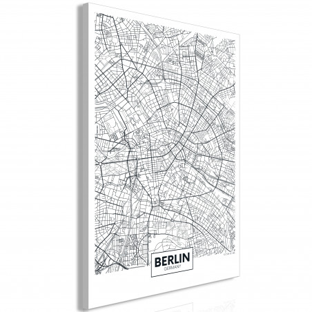 Tablou Map Of Berlin (1 Part) Vertical-01