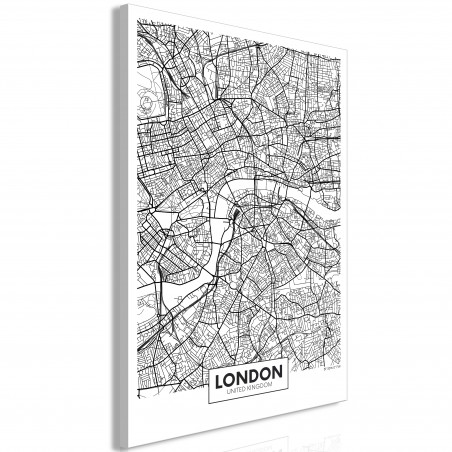 Tablou Map Of London (1 Part) Vertical-01