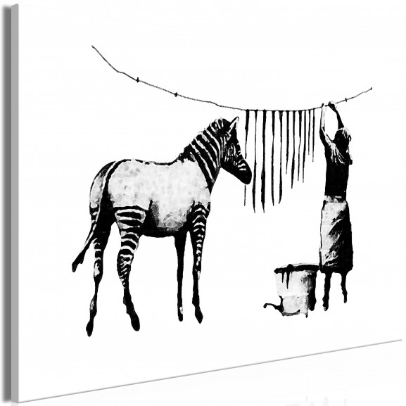 Tablou Banksy: Washing Zebra (1 Part) Wide