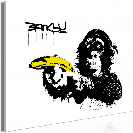 Tablou Banksy: Monkey With Banana (1 Part) Wide-01