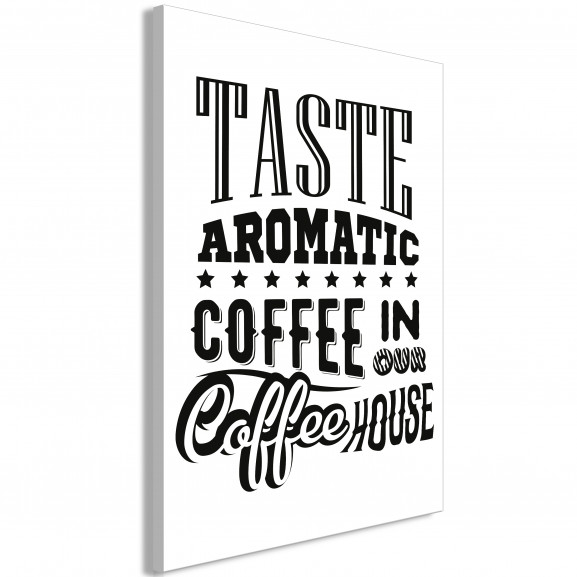 Tablou Taste Aromatic Coffee In Our Coffee House (1 Part) Vertical