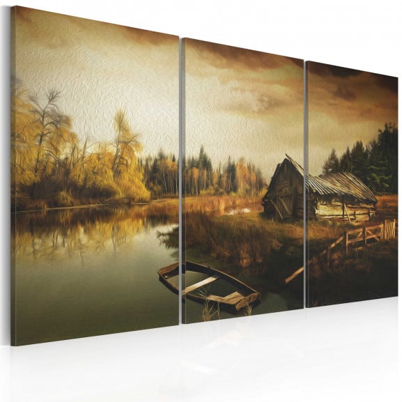 Tablou Idyllic Village Triptych