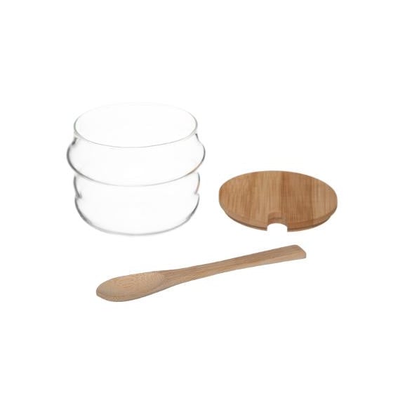 Set 4 Borcane Cu Suport Bamboo