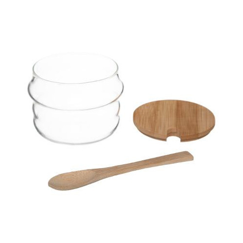 Set 4 Borcane Cu Suport Bamboo