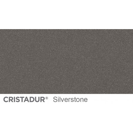 Chiuveta bucatarie Schock Greenwich N-100 Cristadur Silverstone, granit, montare pe/sub blat 45.6 x 45.6 cm-01