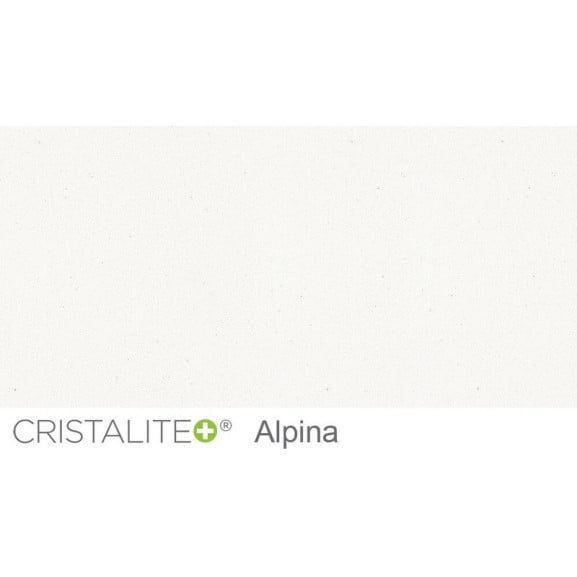 Baterie bucatarie Schock Cosmo Cristalite Alpina cu dus extractibil, 2 tipuri de jet, aspect granit, cartus ceramic, alb