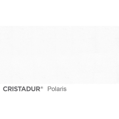 Baterie bucatarie Schock Laios Cristadur Polaris, aspect granit, cartus ceramic, alb polar