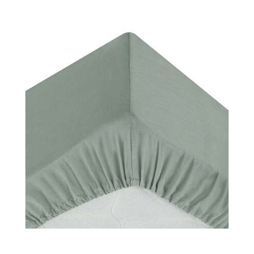 Cearsaf elastic Kaki, 160 x 200 cm