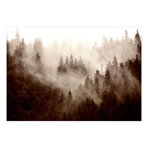 Fototapet Mountain Forest (Sepia)
