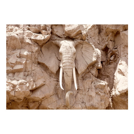 Fototapet autoadeziv Elephant Carving (South Africa)-01