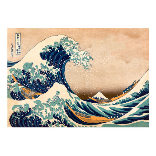 Fototapet autoadeziv Hokusai: The Great Wave off Kanagawa (Reproduction)