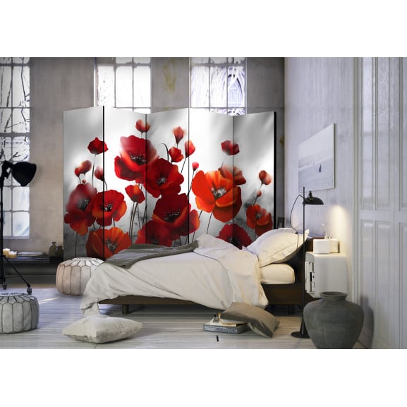 Paravan Poppies in the Moonlight II [Room Dividers]