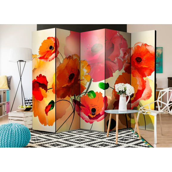 Paravan Velvet Poppies II [Room Dividers]