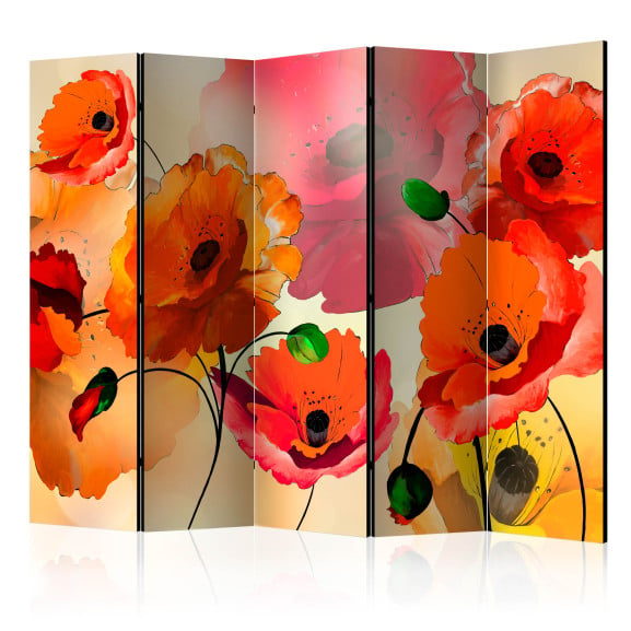 Paravan Velvet poppies II [Room Dividers]