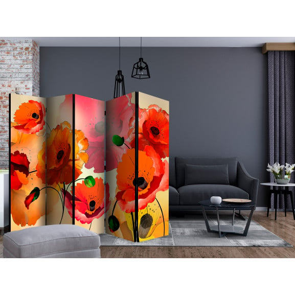 Paravan Velvet poppies II [Room Dividers]