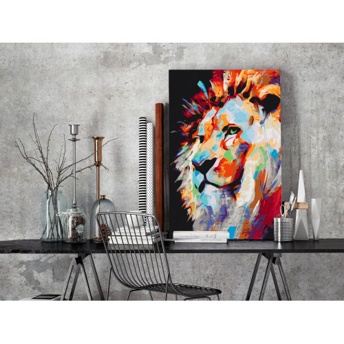 Pictatul pentru recreere Portrait of a Colourful Lion