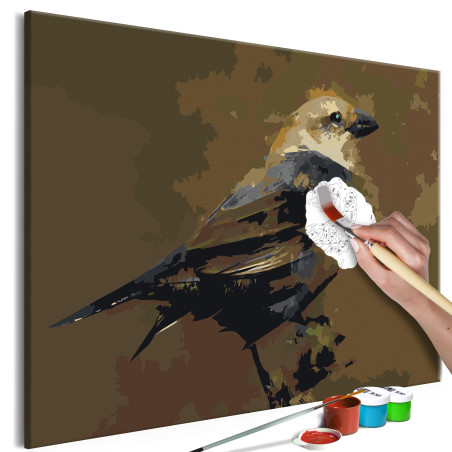 Pictatul pentru recreere Bird on Branch 60 x 40 cm-01