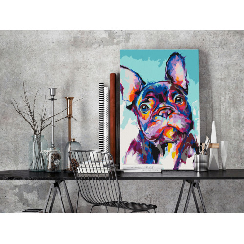 Pictatul pentru recreere Bulldog Portrait