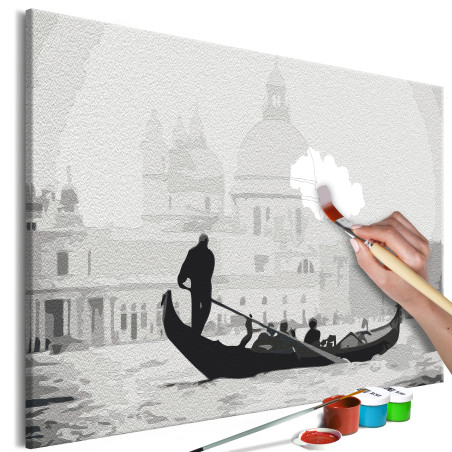 Pictatul pentru recreere Black and White Venice 60 x 40 cm-01