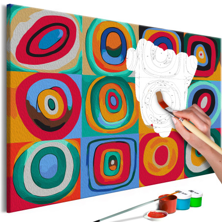 Pictatul pentru recreere Colourful Rings 60 x 40 cm-01