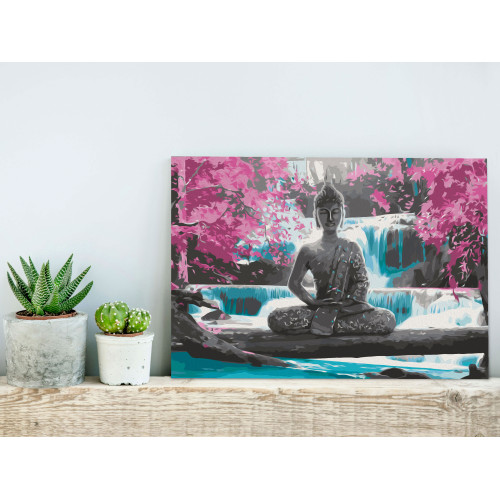 Pictatul pentru recreere Buddha and Waterfall