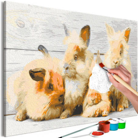 Pictatul pentru recreere Four Bunnies 60 x 40 cm-01