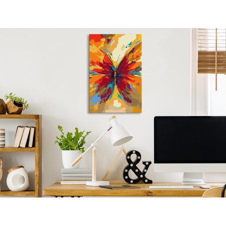 Pictatul pentru recreere Multicolored Butterfly 40 x 60 cm-01