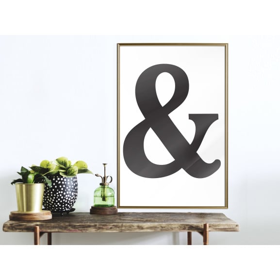 Poster Ampersand (Black)