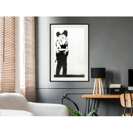 Poster Banksy: Kissing Coppers II-01