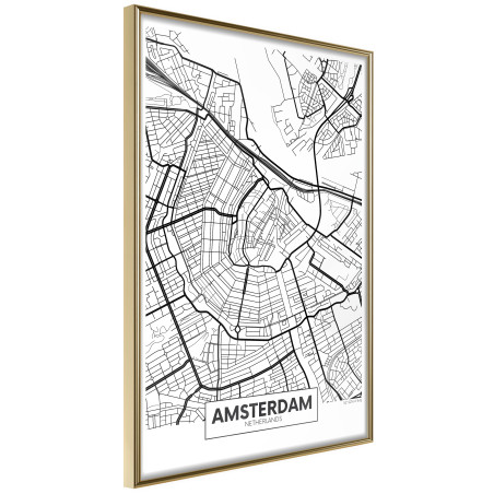 Poster City map: Amsterdam-01