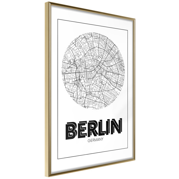 Poster City Map: Berlin (Round)