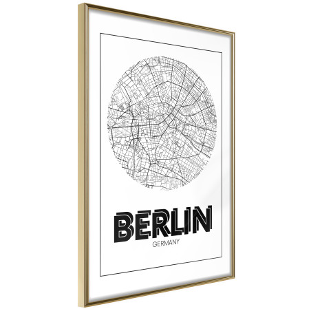 Poster City Map: Berlin (Round)-01