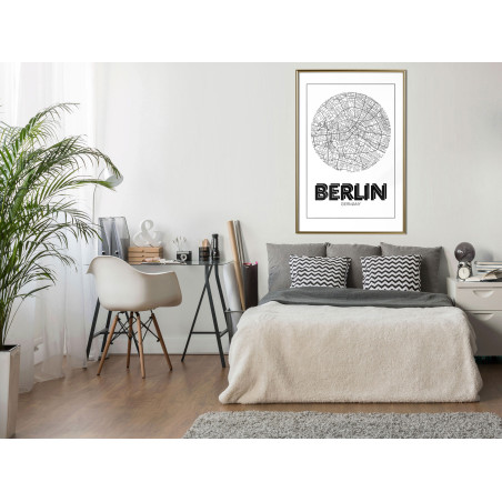 Poster City Map: Berlin (Round)-01