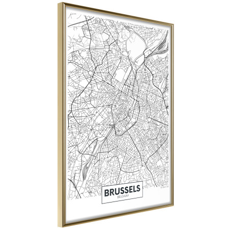 Poster City map: Brussels-01