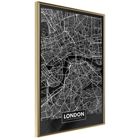 Poster City Map: London (Dark)-01