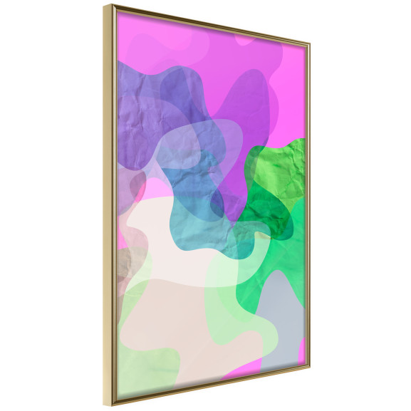 Poster Colourful Camouflage (Pink)