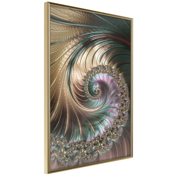 Poster Iridescent Spiral