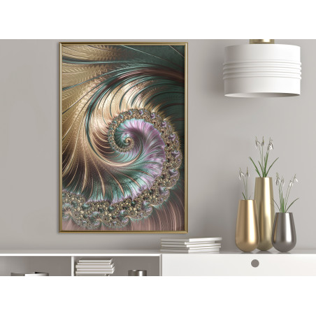 Poster Iridescent Spiral-01