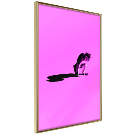 Poster Monkey on Pink Background-01