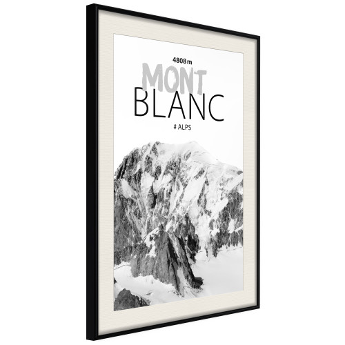 Poster Peaks of the World: Mont Blanc