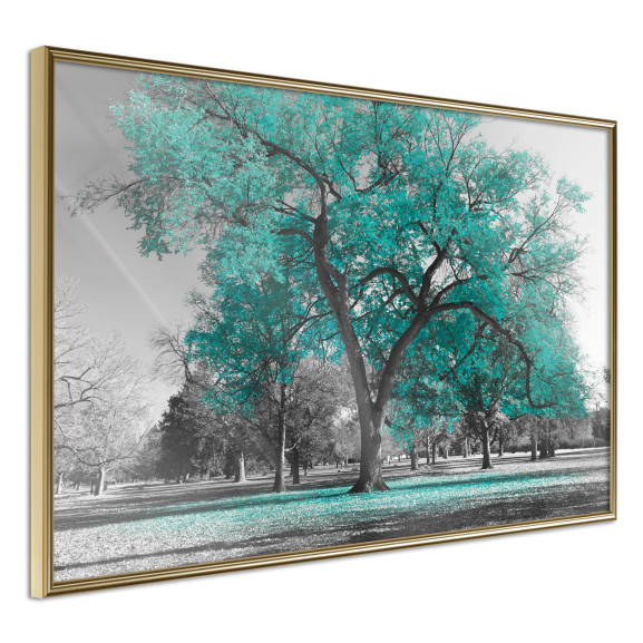 Poster Teal Tree