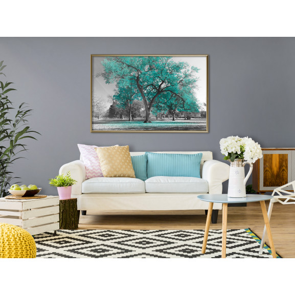 Poster Teal Tree