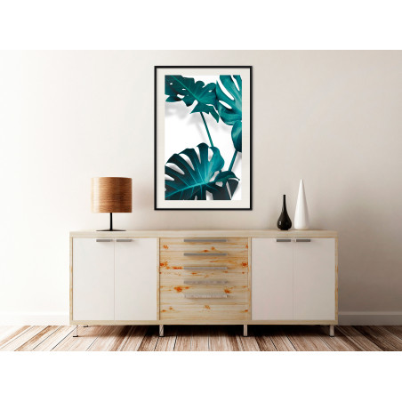 Poster Turquoise Monstera II-01