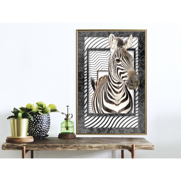 Poster Zebra in the Frame